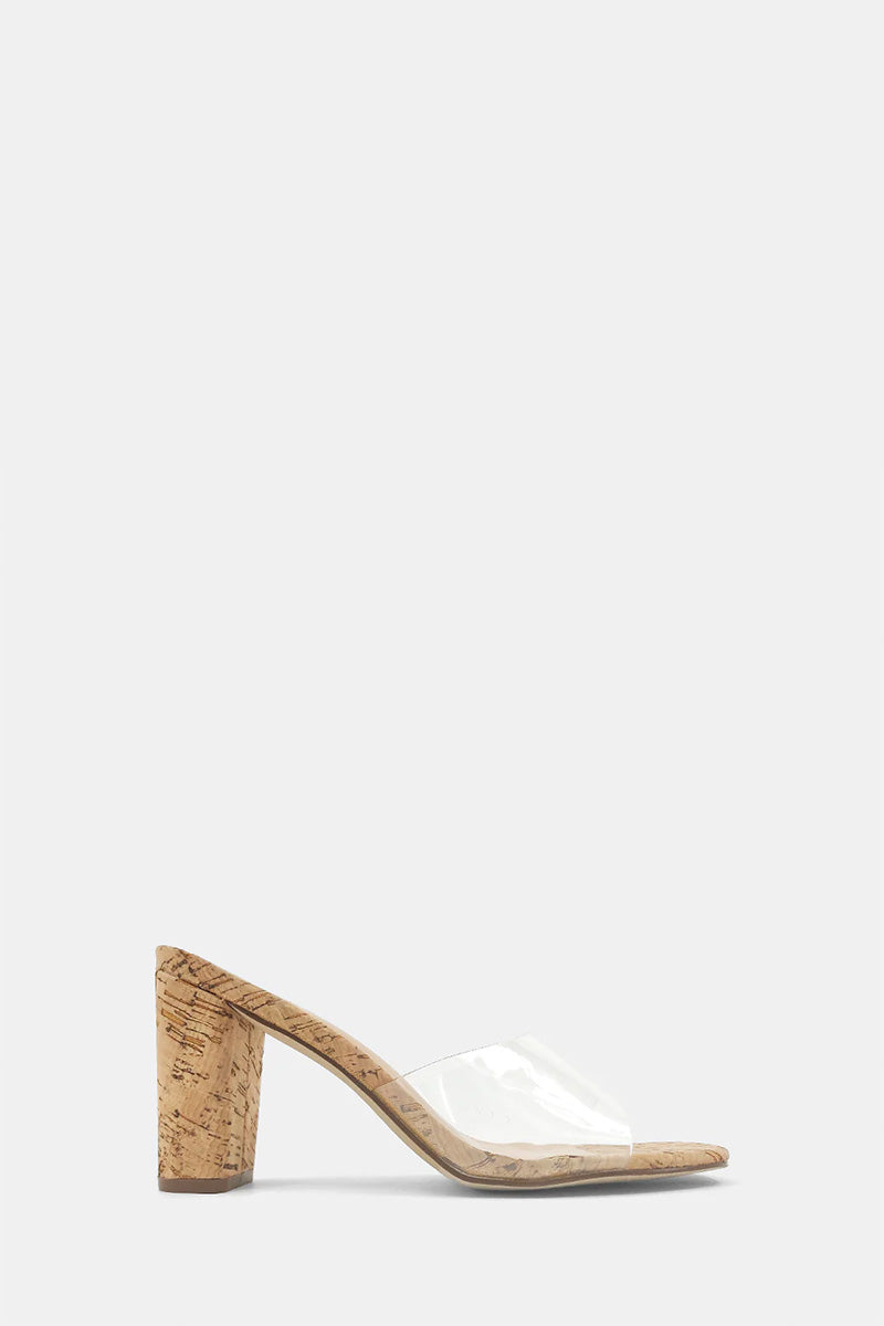 FRIDA CLEAR CORK SANDAL - fab'rik