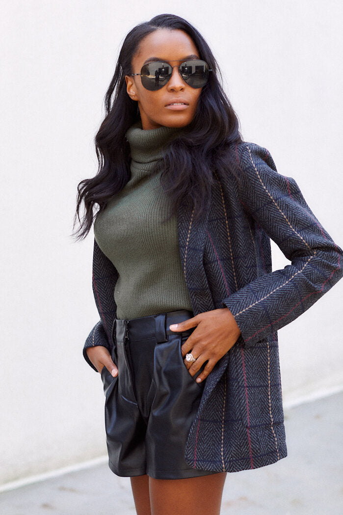 SALE - Kappy Plaid Blazer - fab'rik