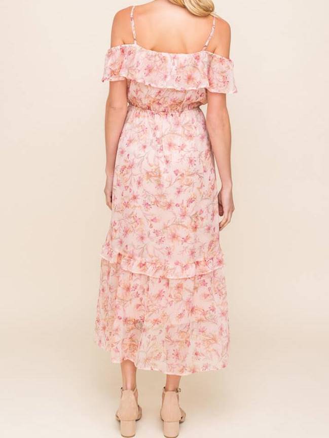 SALE - Verena Floral Print Midi Dress - fab'rik
