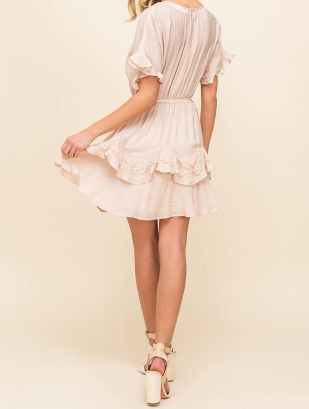 SALE - Amora Ruffle Detail Mini Dress - fab'rik