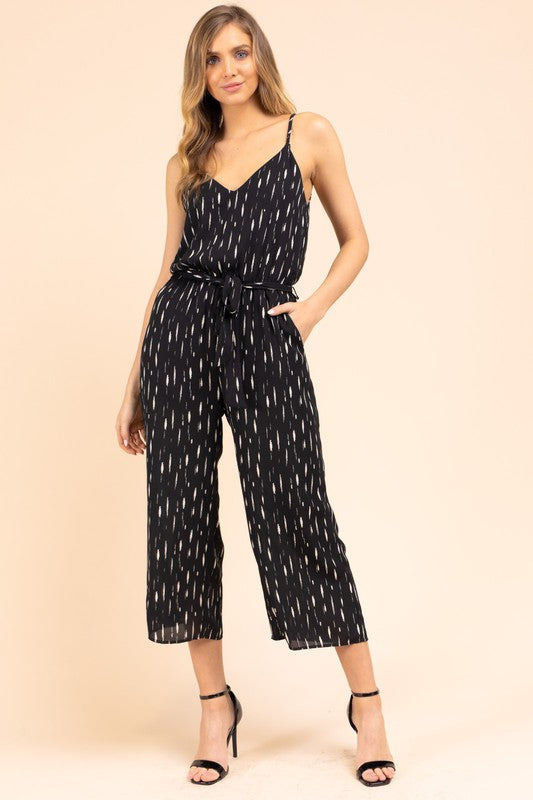 Britta Printed Crop Jumpsuit - fab'rik