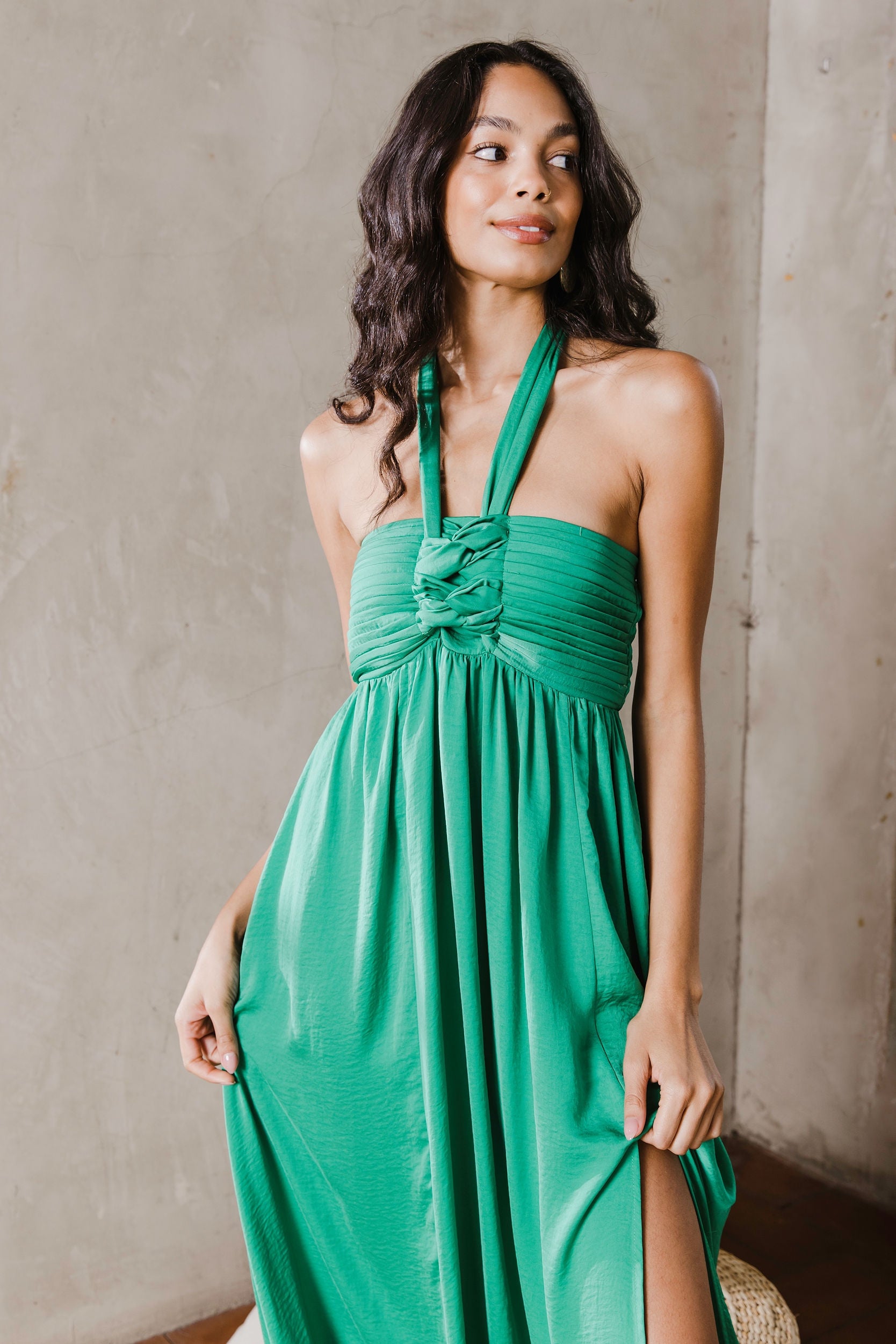 Cecilia Halter Maxi Dress - fab'rik
