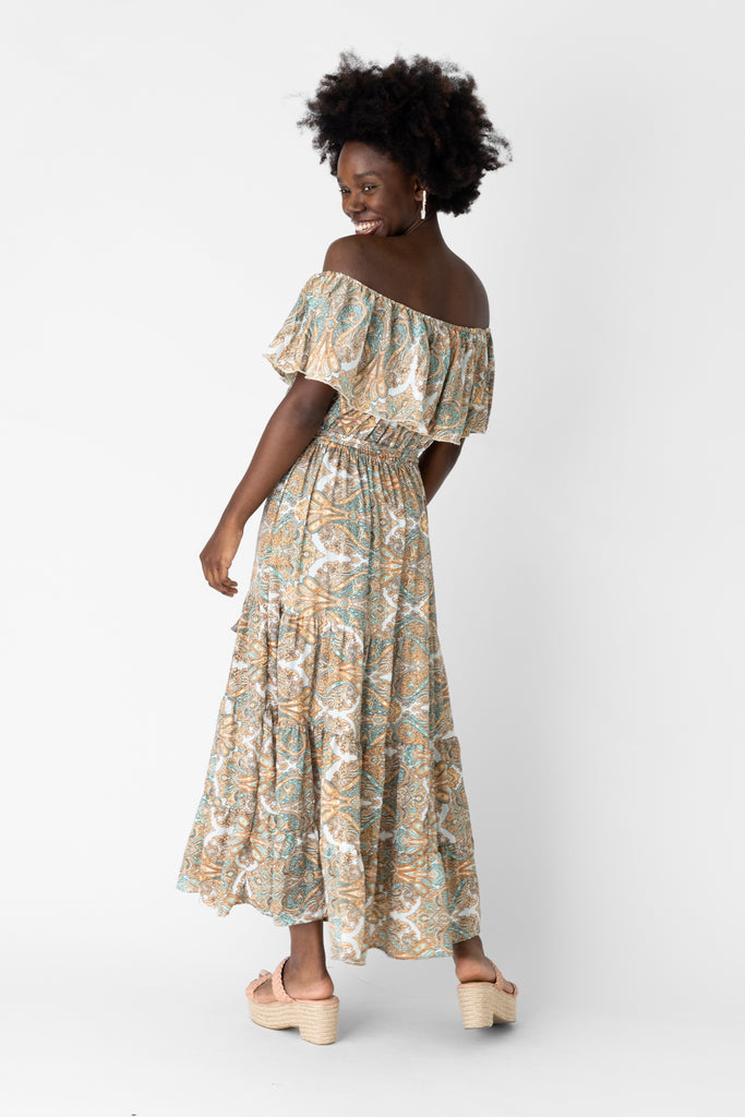 Archie Off The Shoulder Maxi Dress - fab'rik
