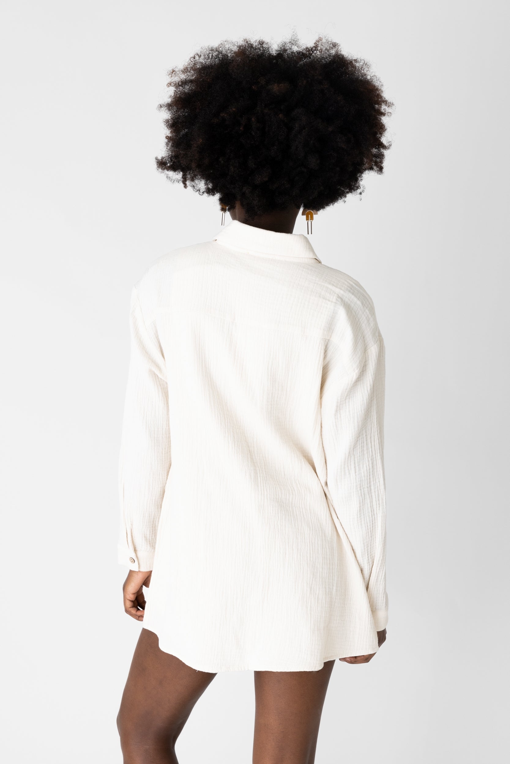 Lois Button Down Romper - fab'rik