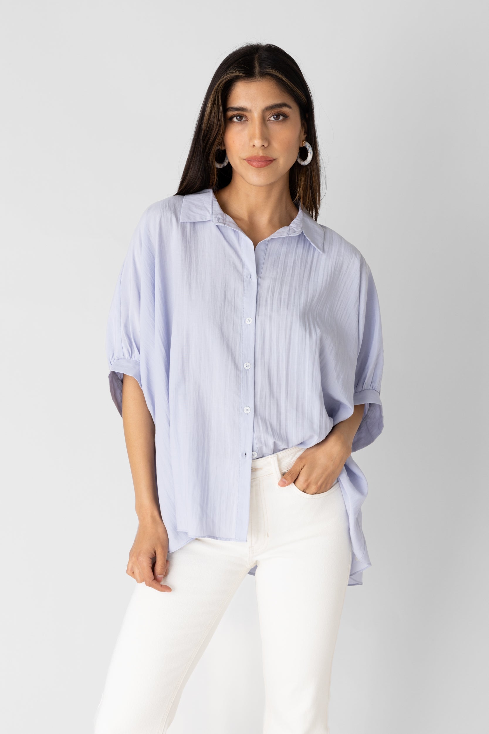 Kalinda Relaxed Dolman Sleeve Top - fab'rik
