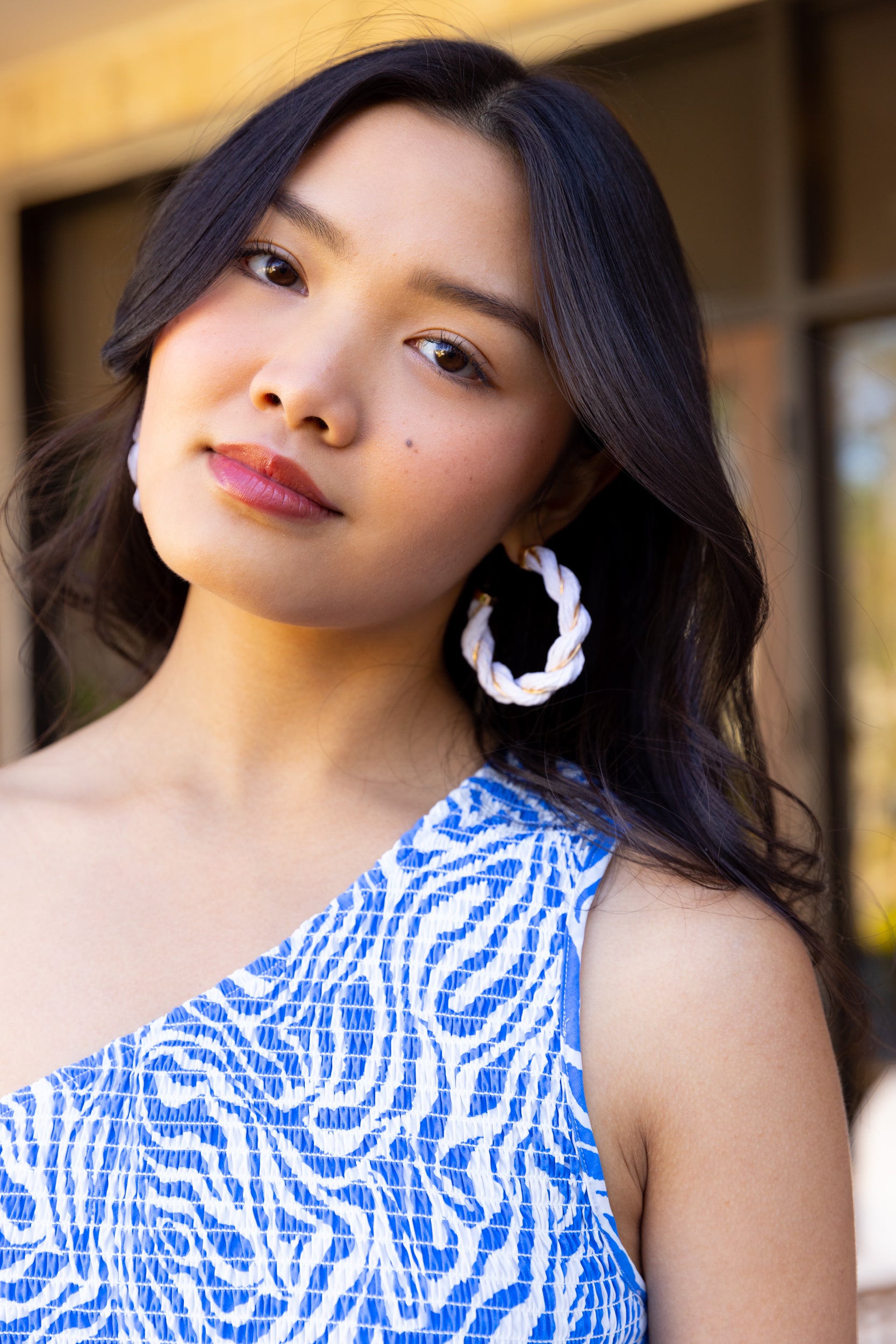 Summer Twisted Raffia Hoop Earrings - fab'rik