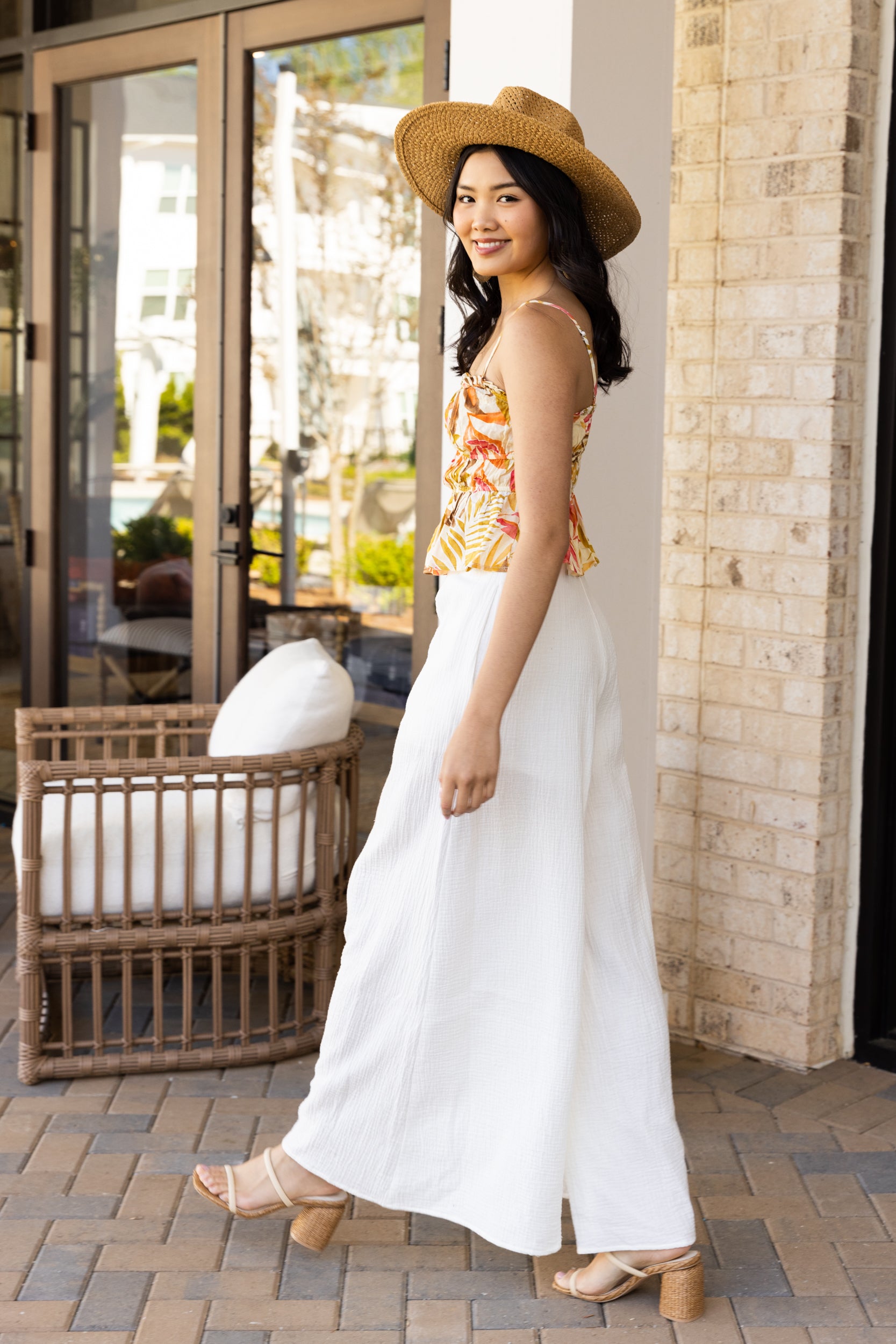 Lola Gauze Wide Leg Pants - fab'rik