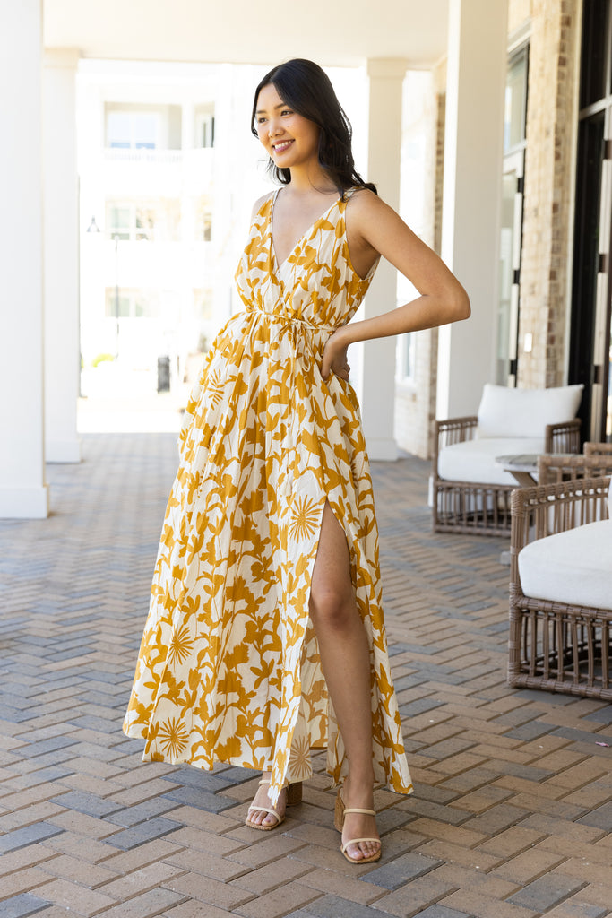 Rue Floral Printed Maxi Dress - fab'rik