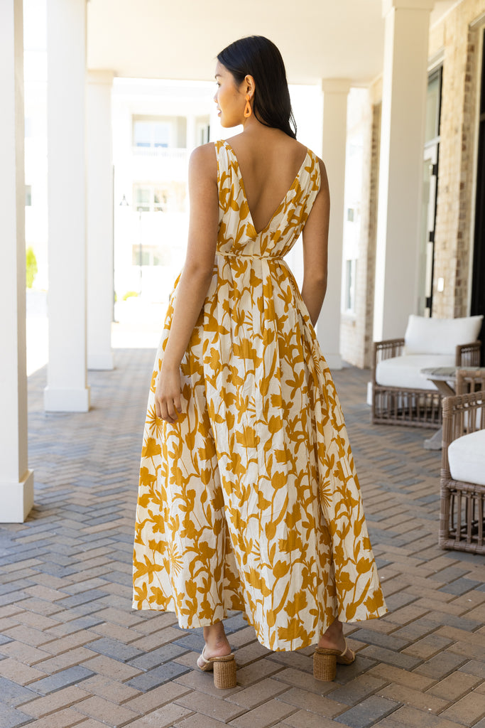 Rue Floral Printed Maxi Dress - fab'rik