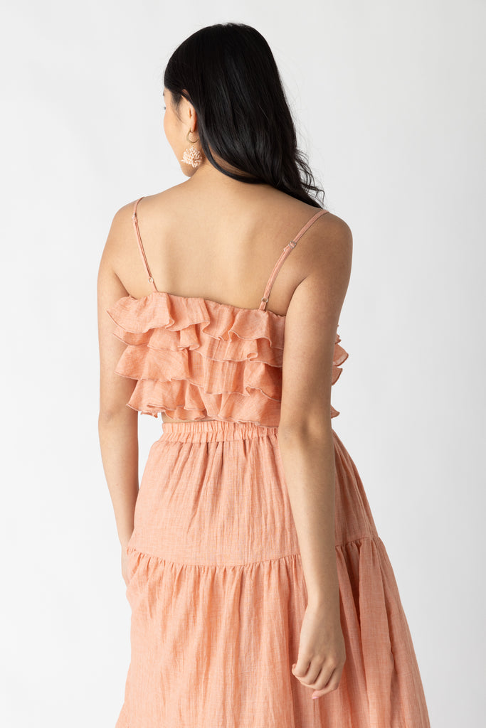 Ivy Ruffle Cropped Top - fab'rik