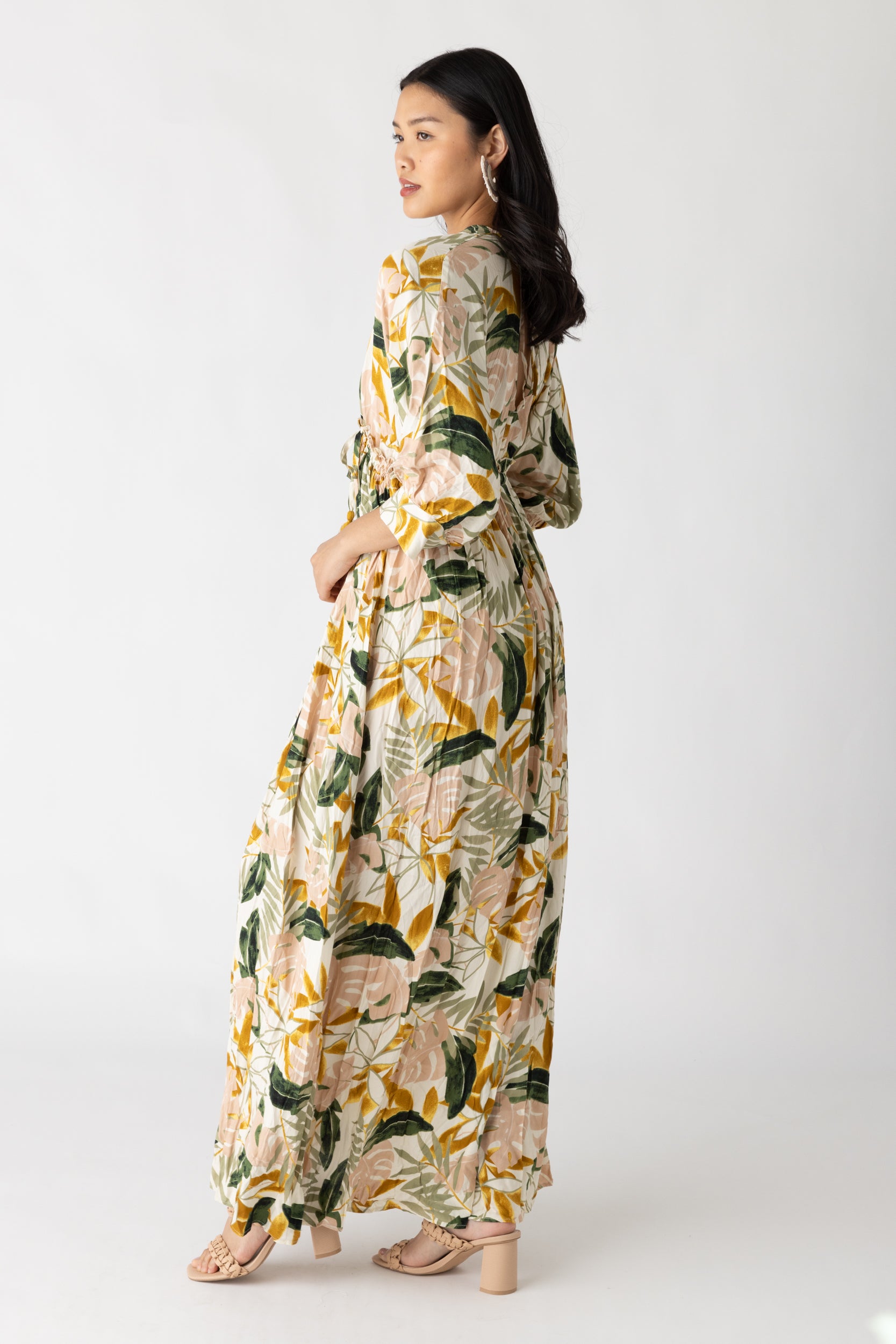 Blake Tropical Printed Maxi Dress - fab'rik