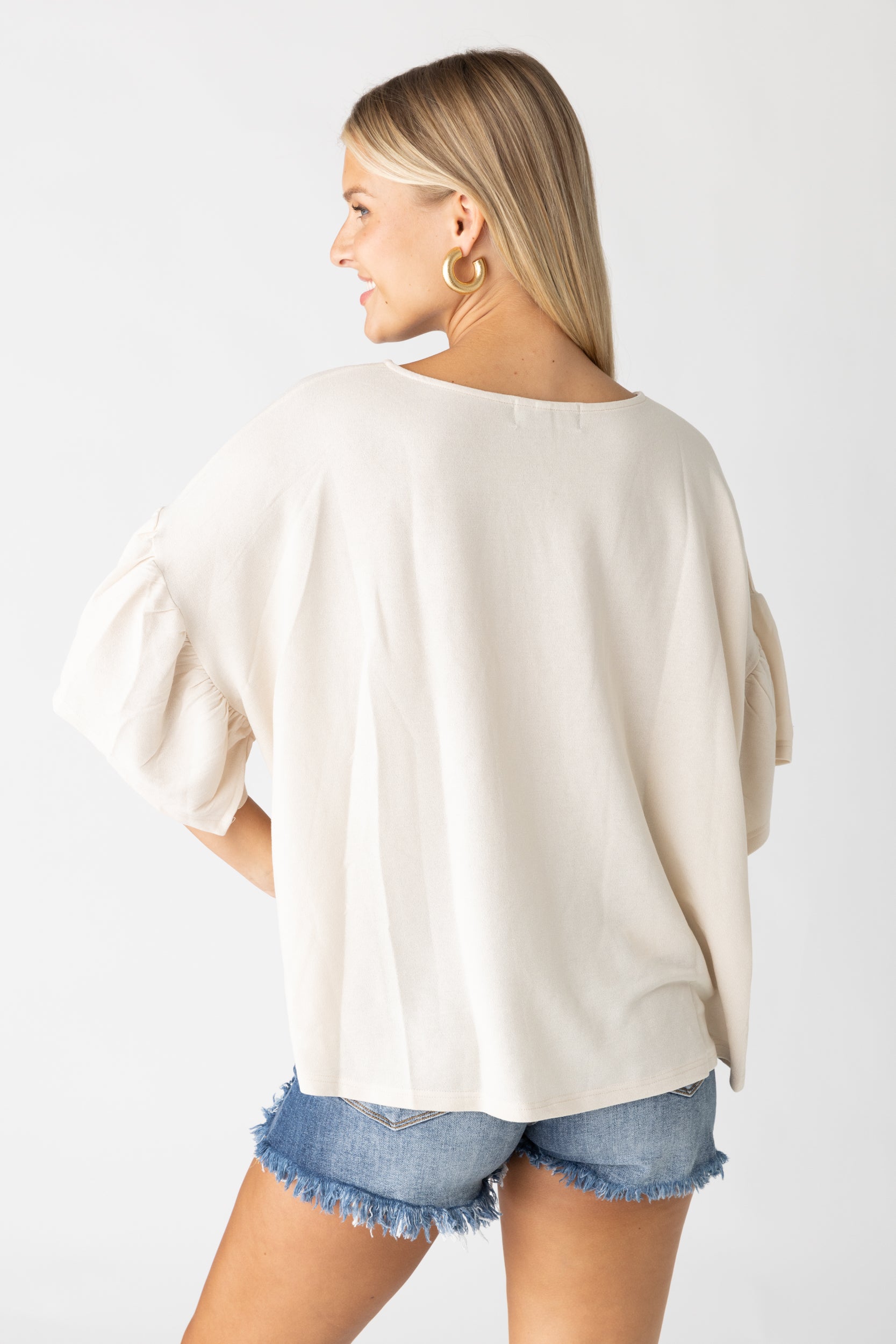 Brynn Ruffle Trim Tee - fab'rik