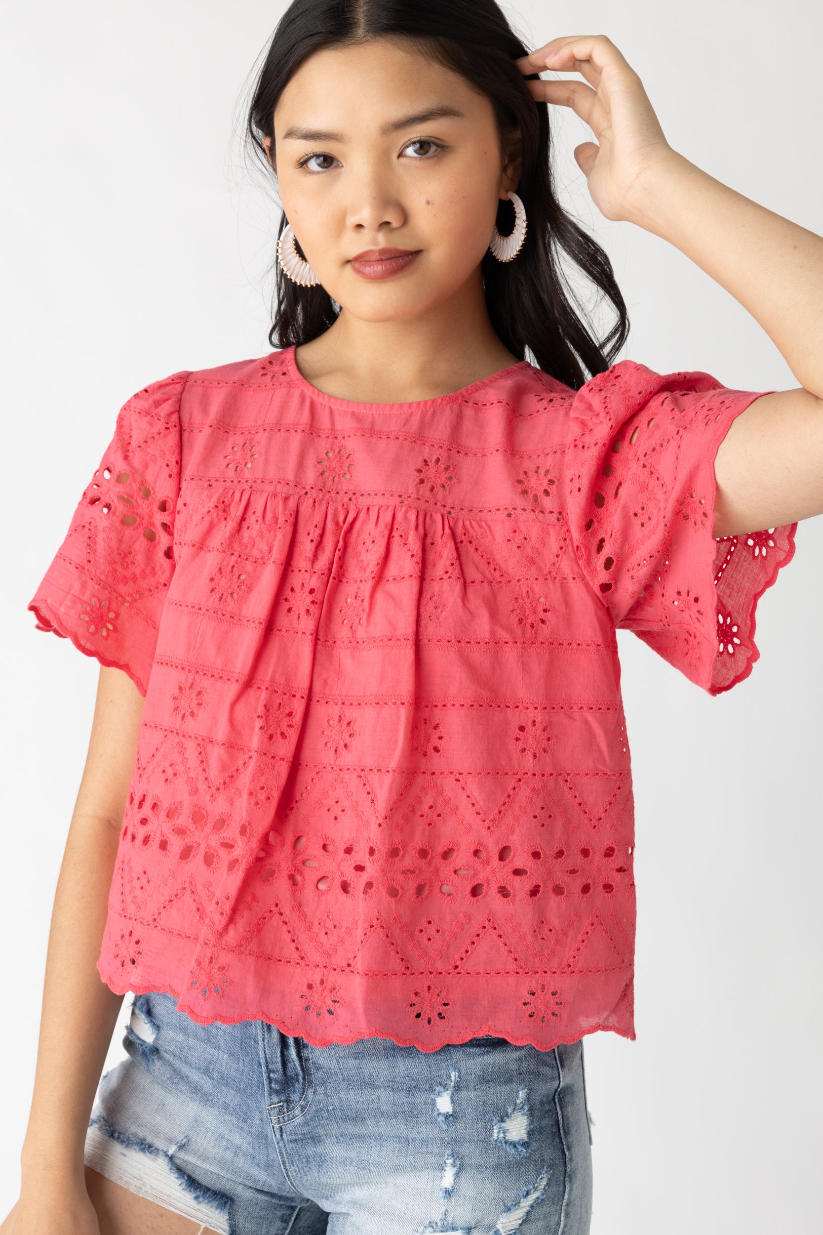 Winnie Eyelet Top - fab'rik