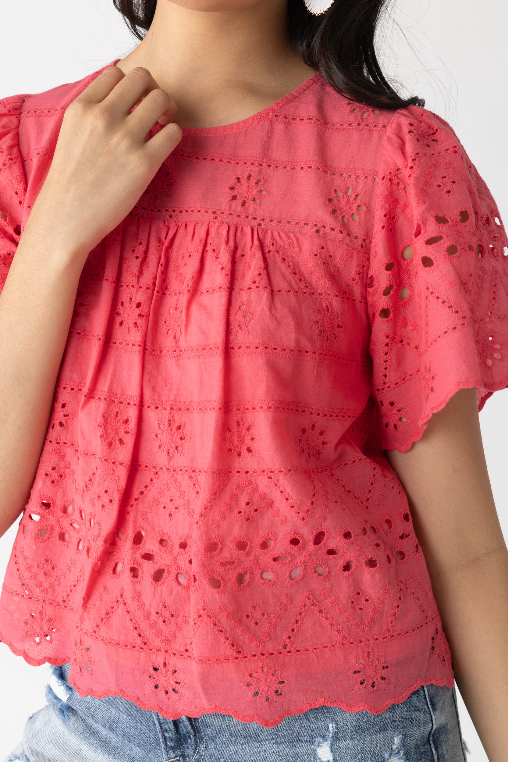 Winnie Eyelet Top - fab'rik