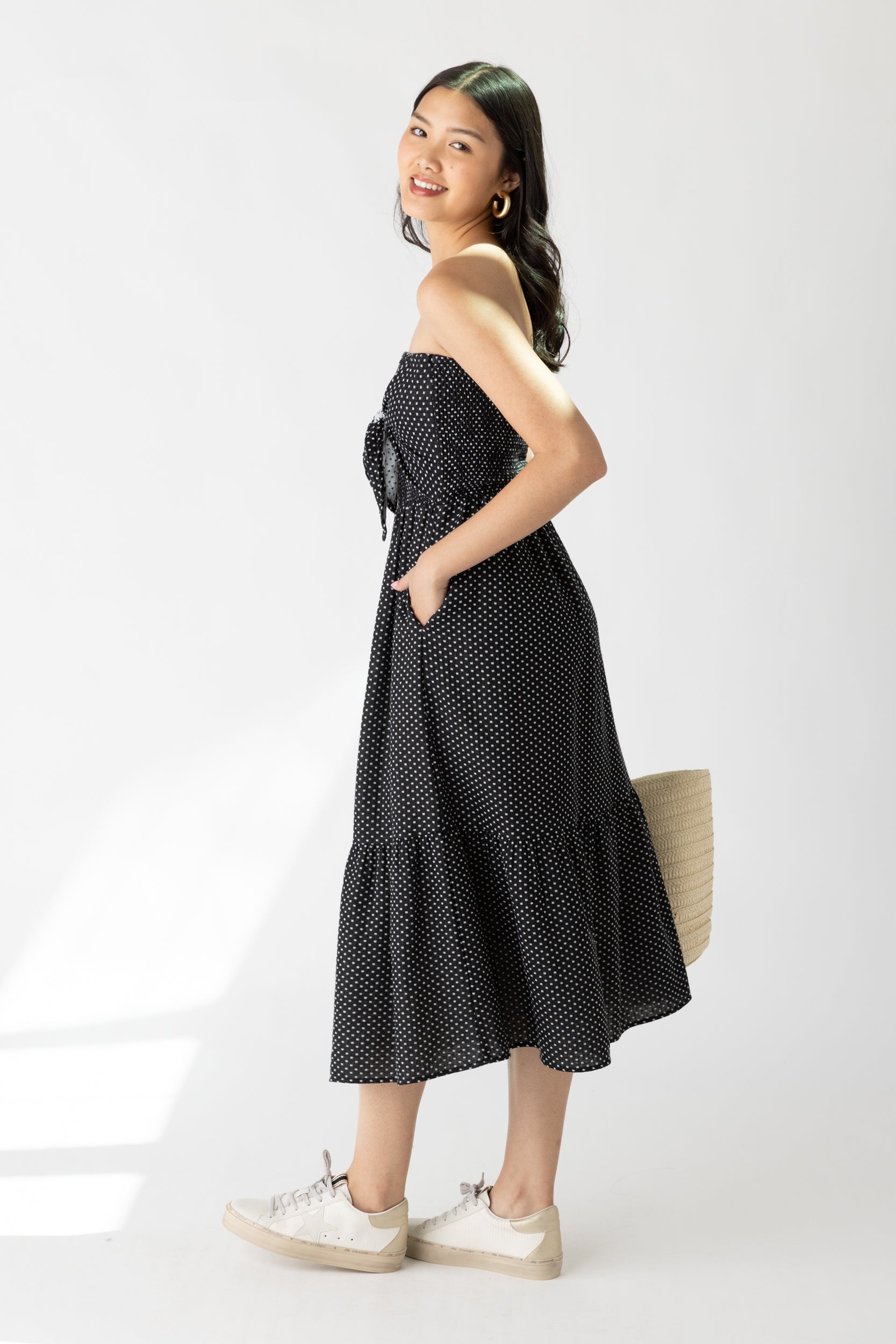 Francis Strapless Smocked Dress - fab'rik