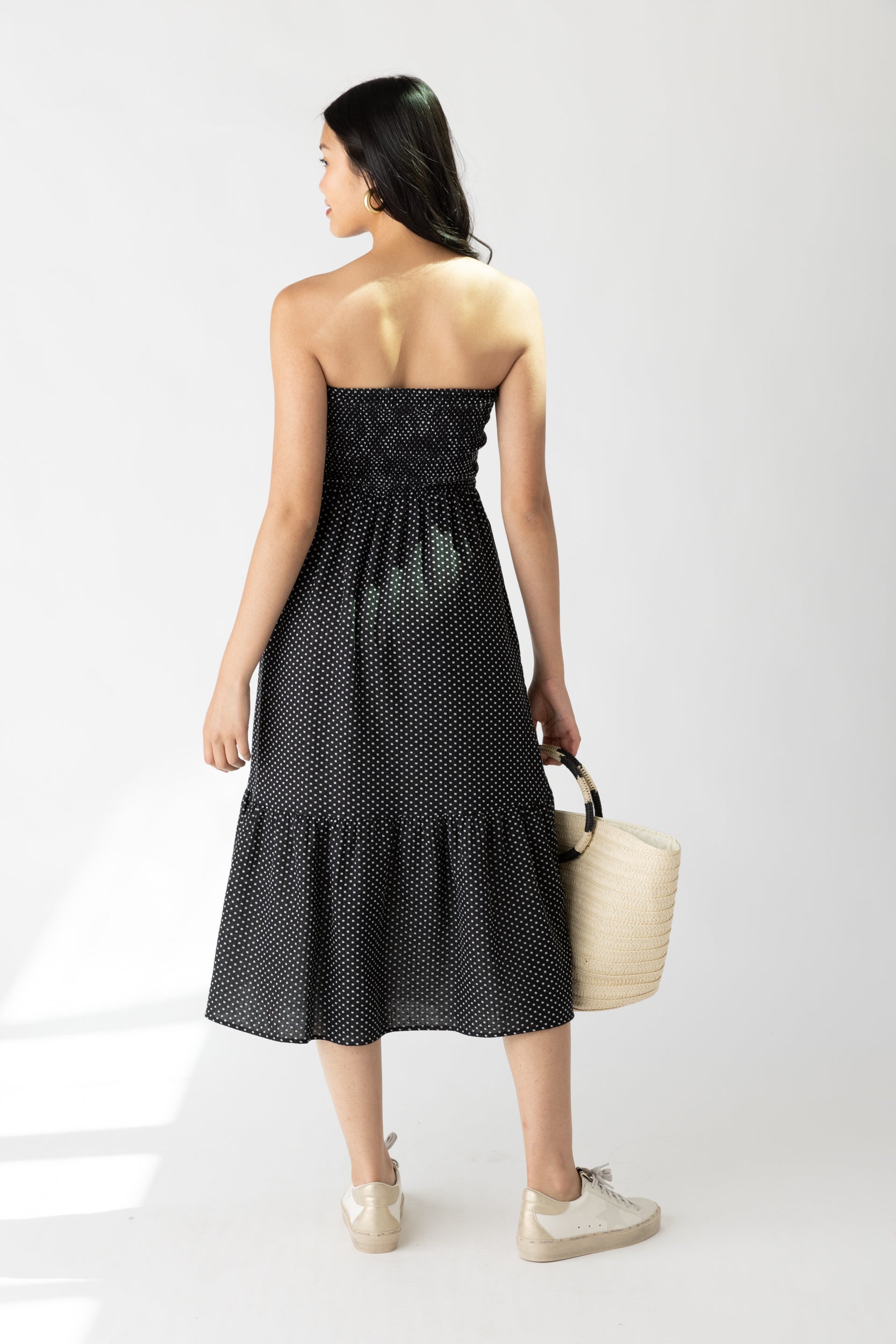 Francis Strapless Smocked Dress - fab'rik