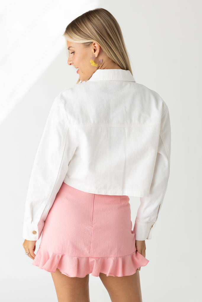 Lily Cropped Denim Jacket - fab'rik