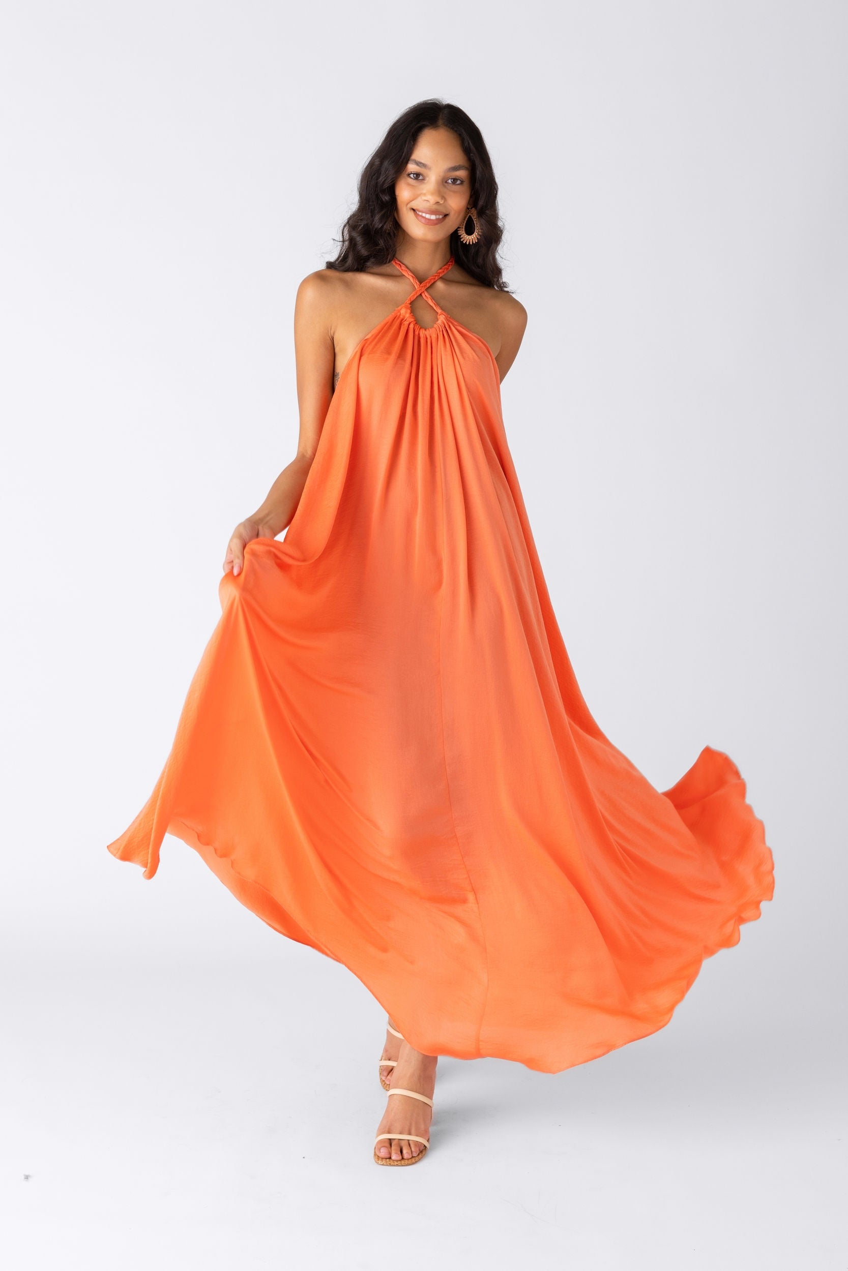 Briella Braided Detail Maxi Dress - fab'rik