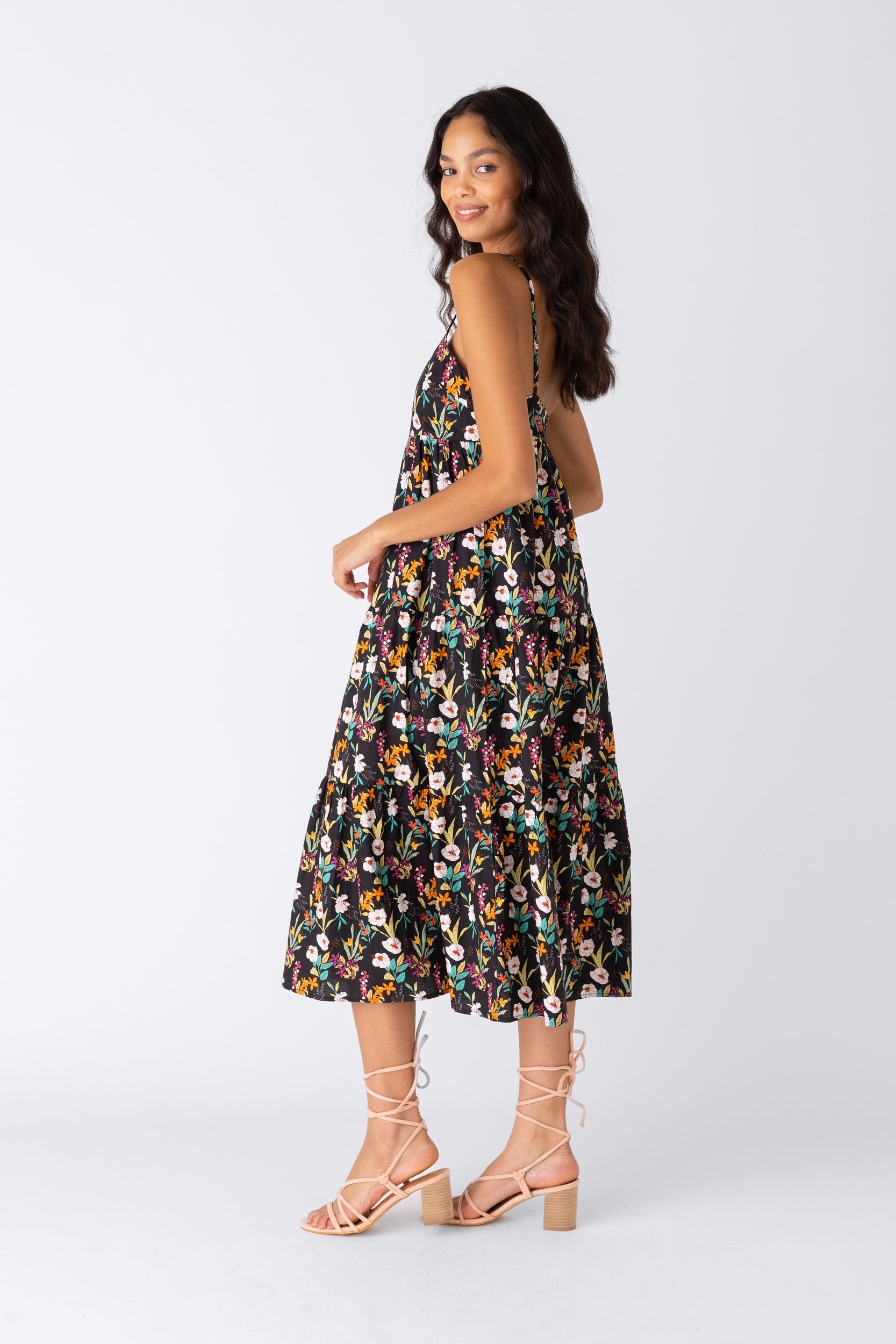 Lee Floral Midi Dress - fab'rik