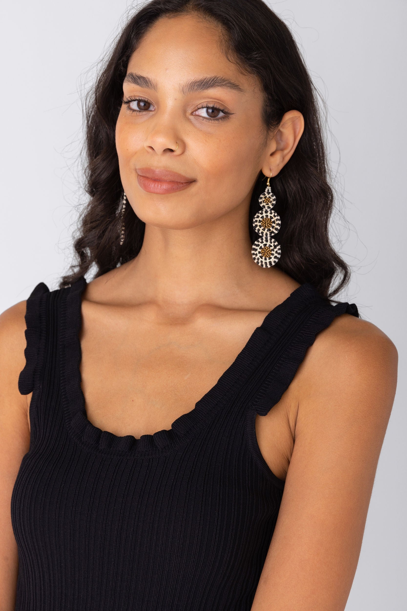 Ink + Alloy Triple Disc Earring - fab'rik
