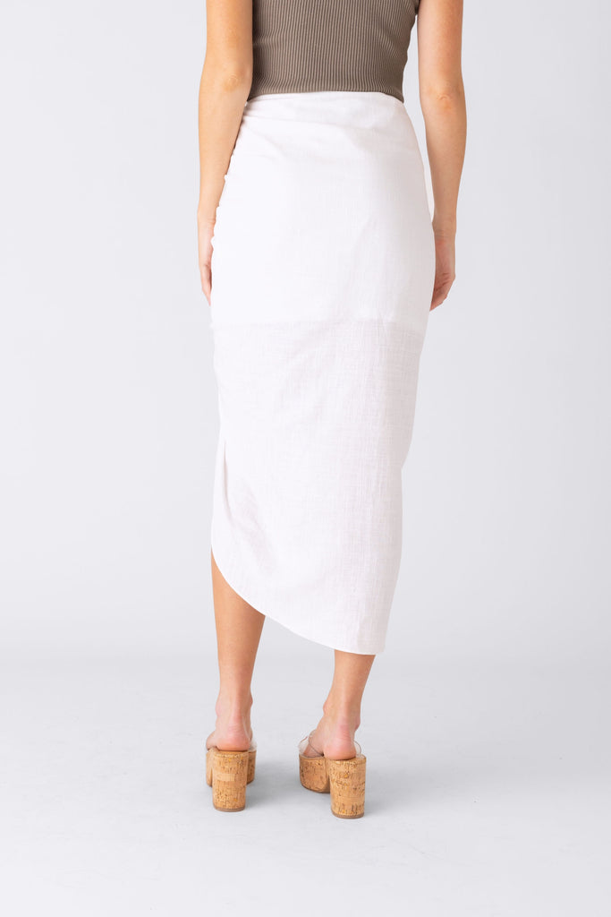 Kelly Gathered Midi Skirt - fab'rik