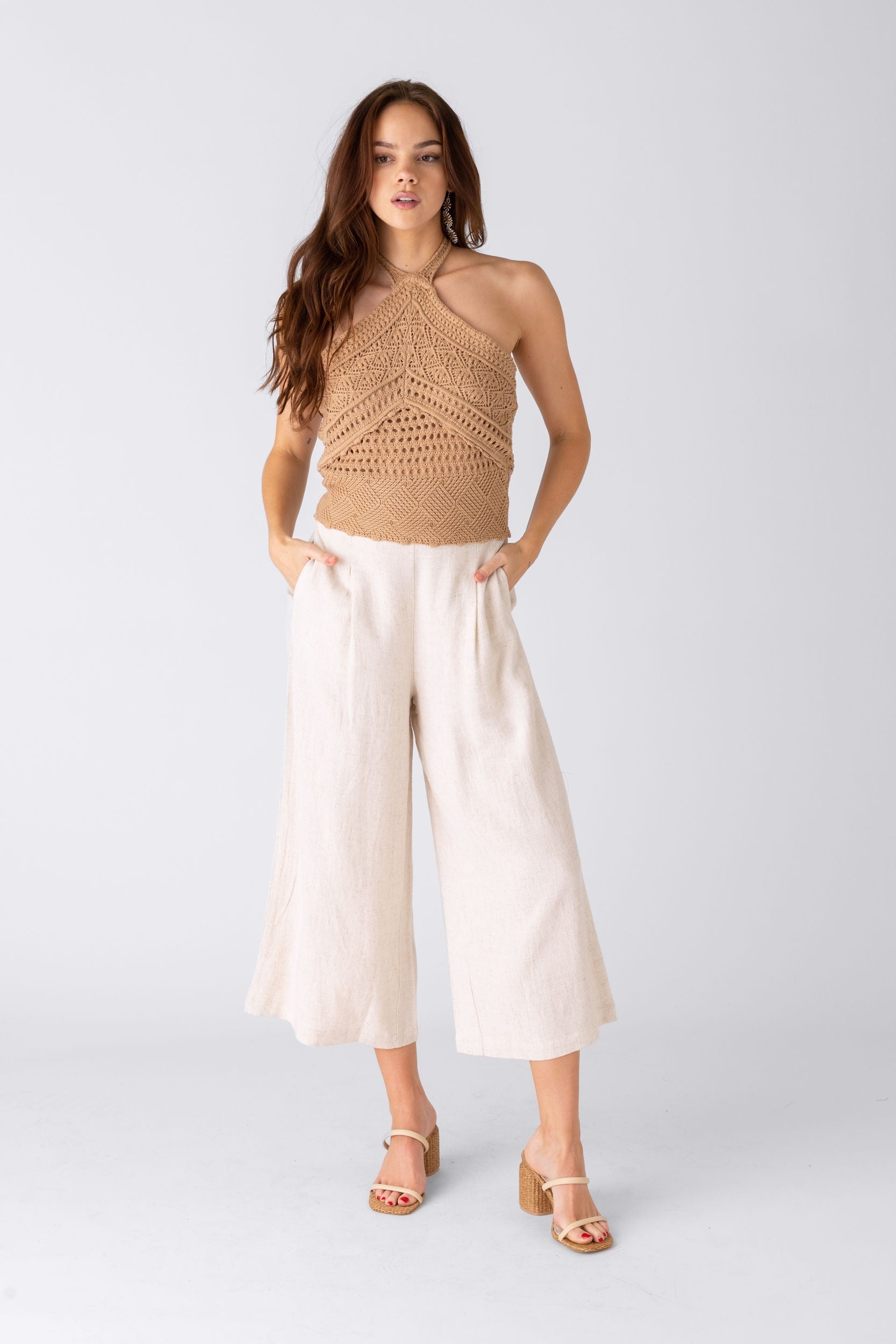 Sallie Linen Wide Leg Pant - fab'rik