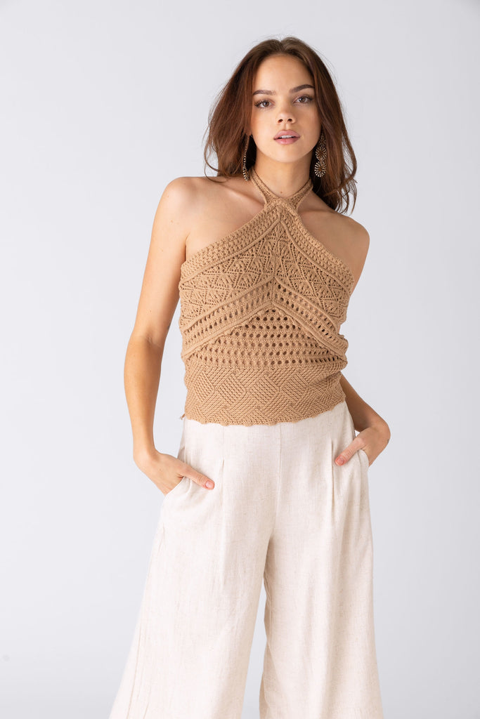 Sami Crochet Halter Top - fab'rik
