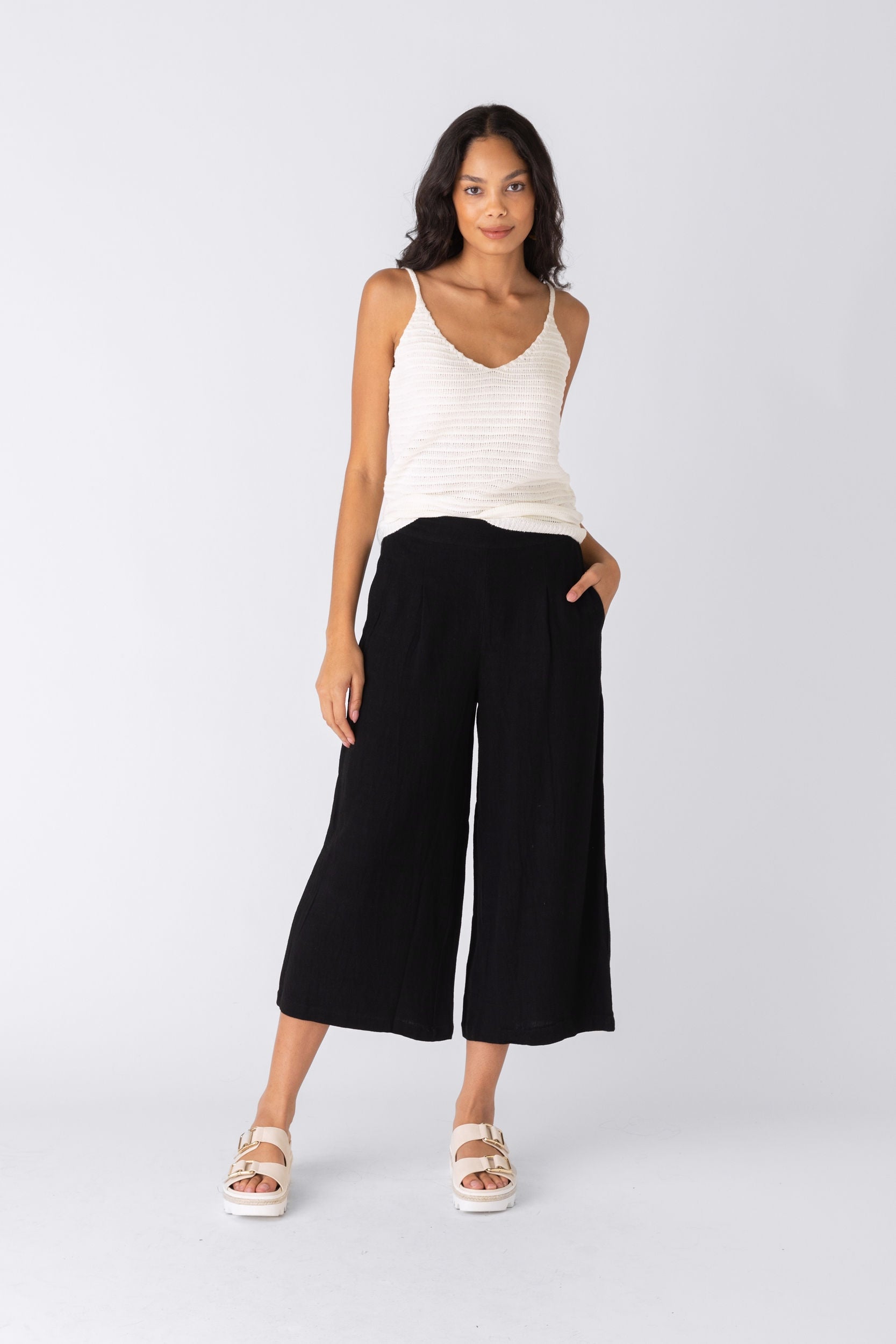 Sallie Linen Wide Leg Pant - fab'rik