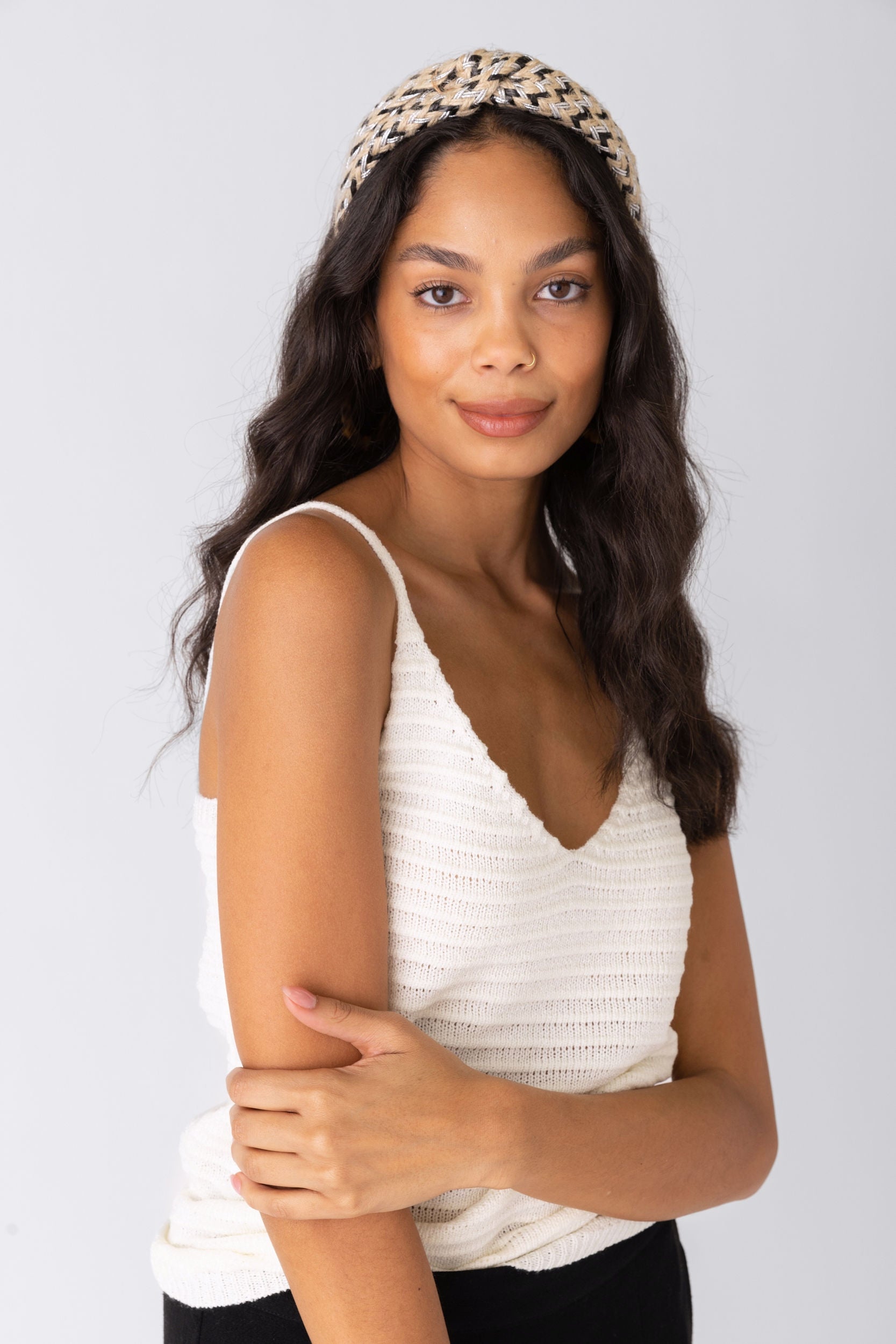 Drew Woven Straw Headband - fab'rik