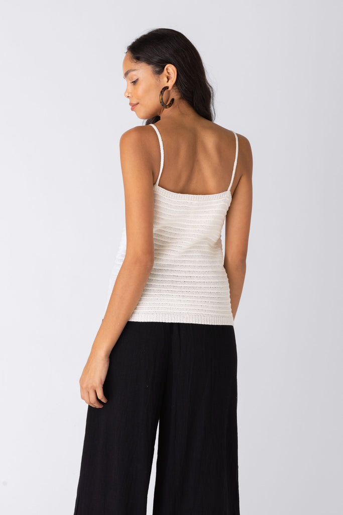 Tulum Textured Crochet Sleeveless Top - fab'rik
