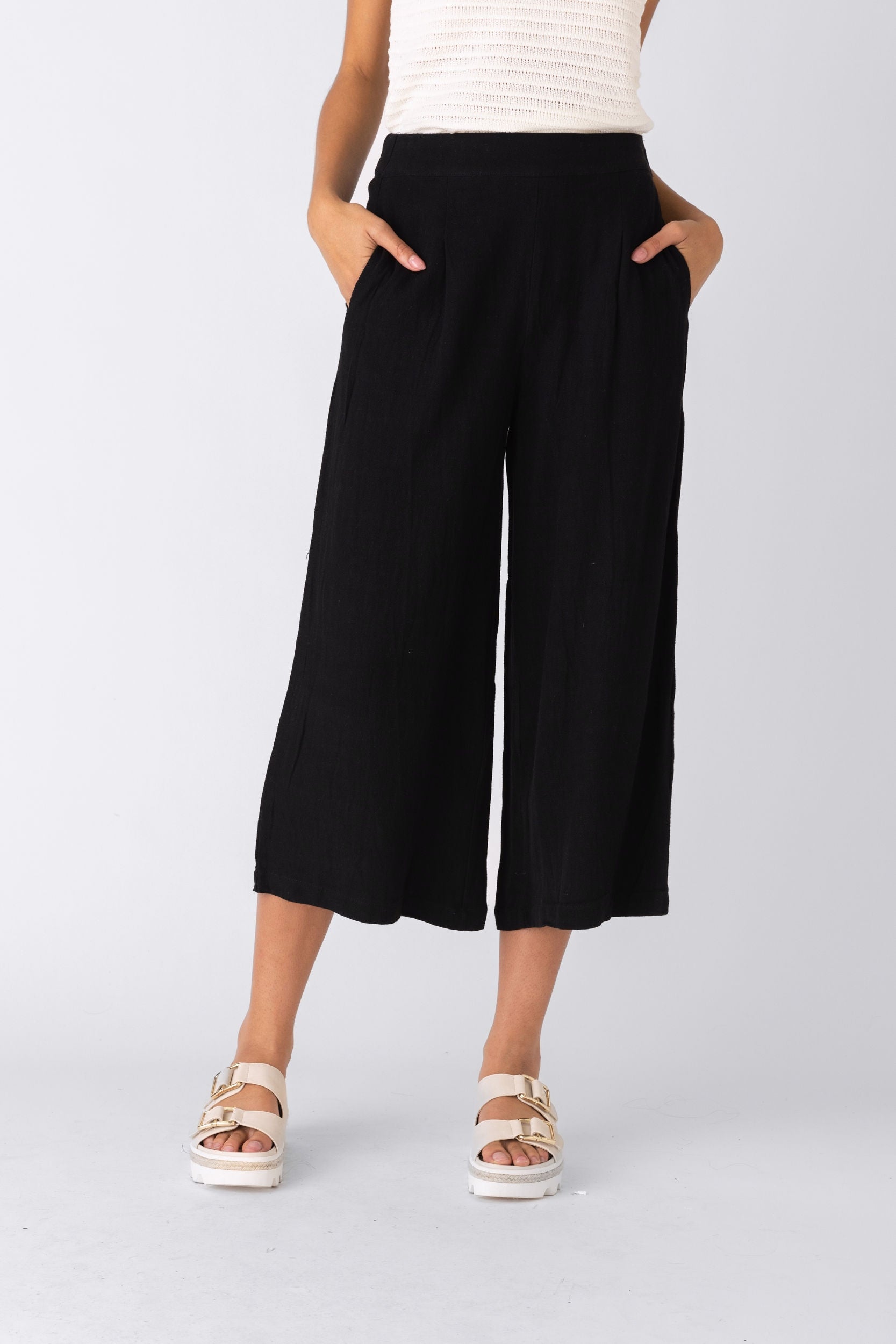 Sallie Linen Wide Leg Pant - fab'rik