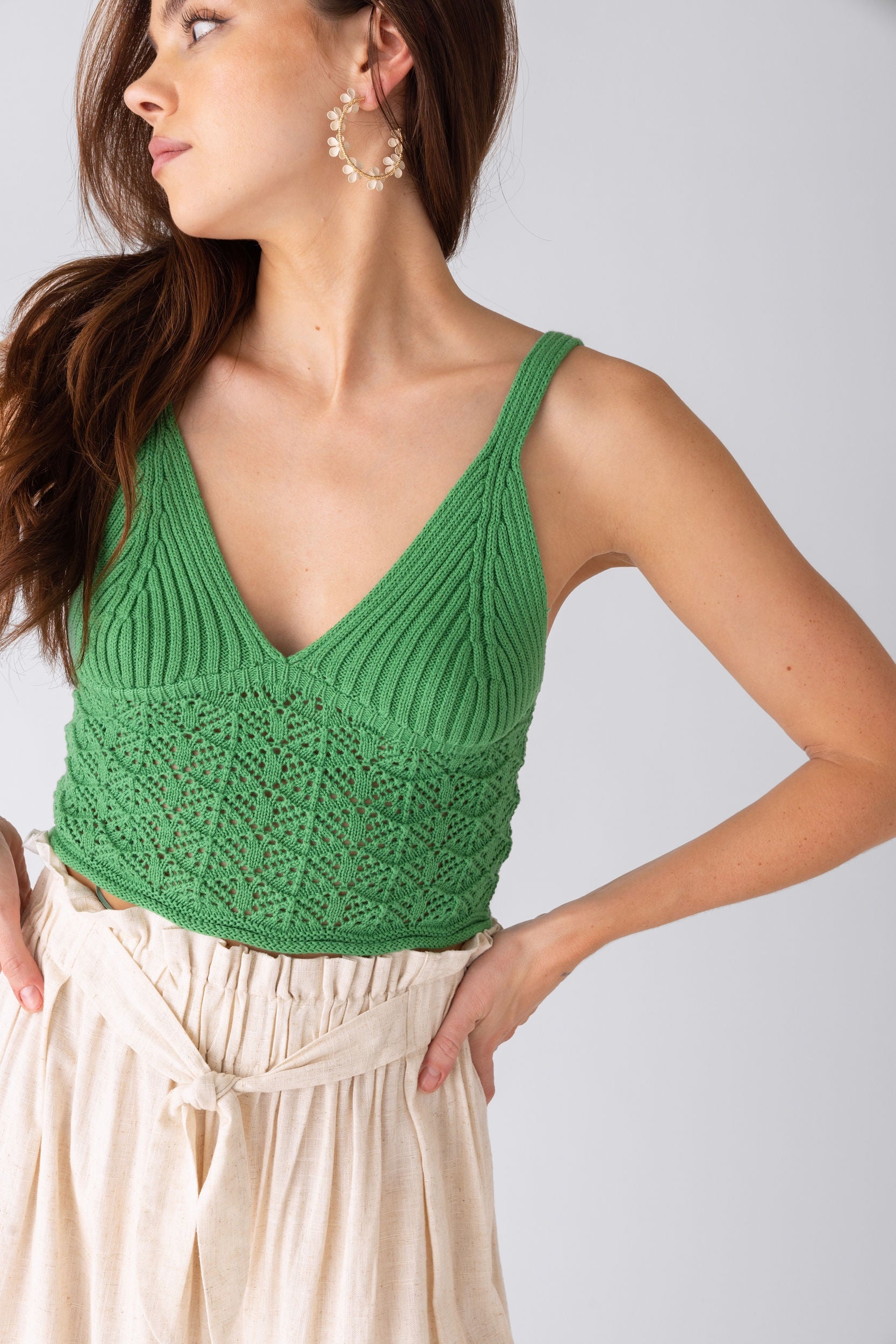 Lilia Crochet Cropped Top - fab'rik