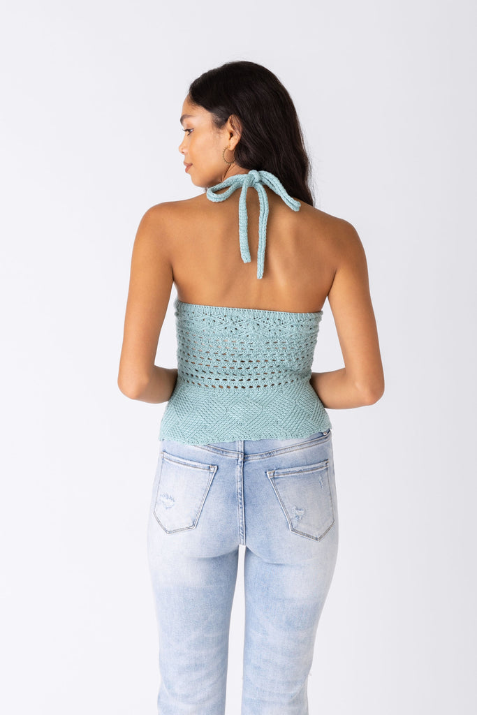 Sami Crochet Halter Top - fab'rik