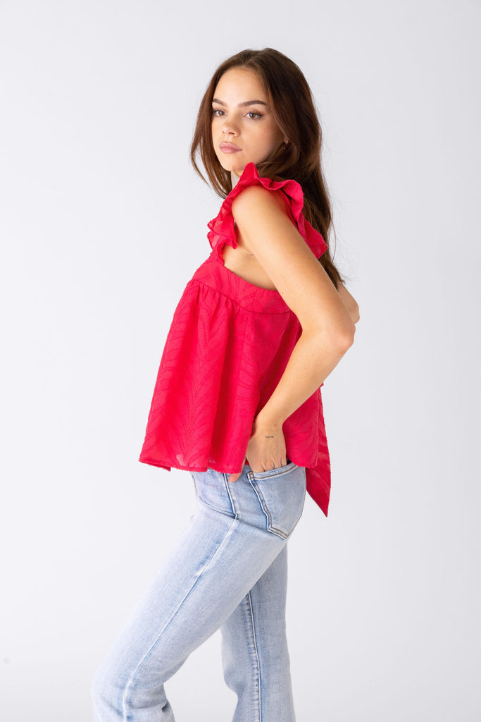 Marion Ruffle Sleeve Blouse - fab'rik