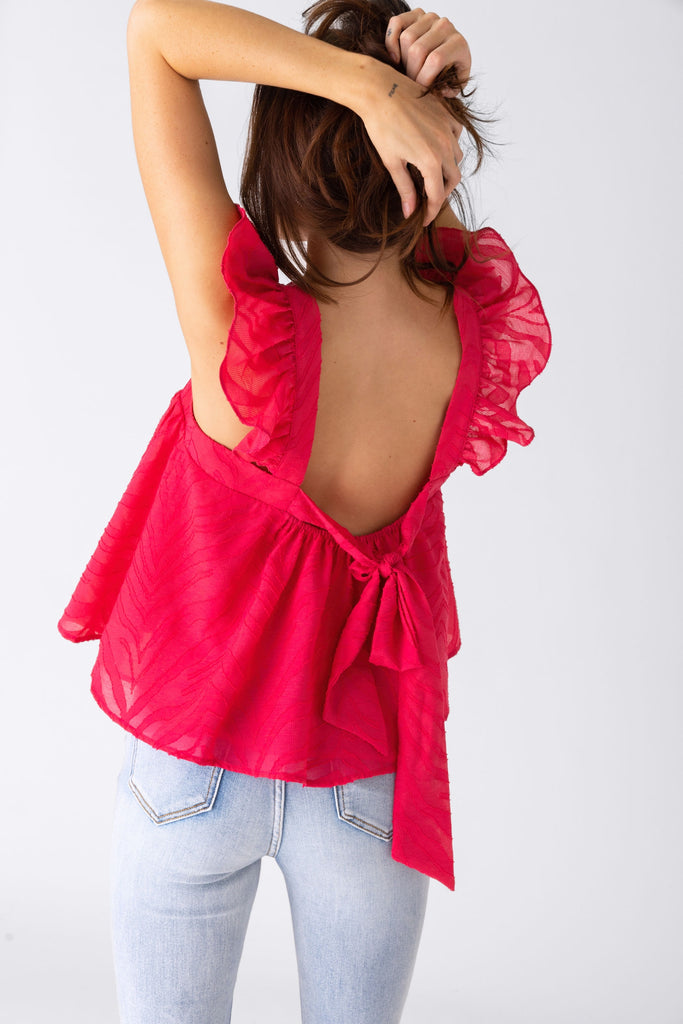 Marion Ruffle Sleeve Blouse - fab'rik