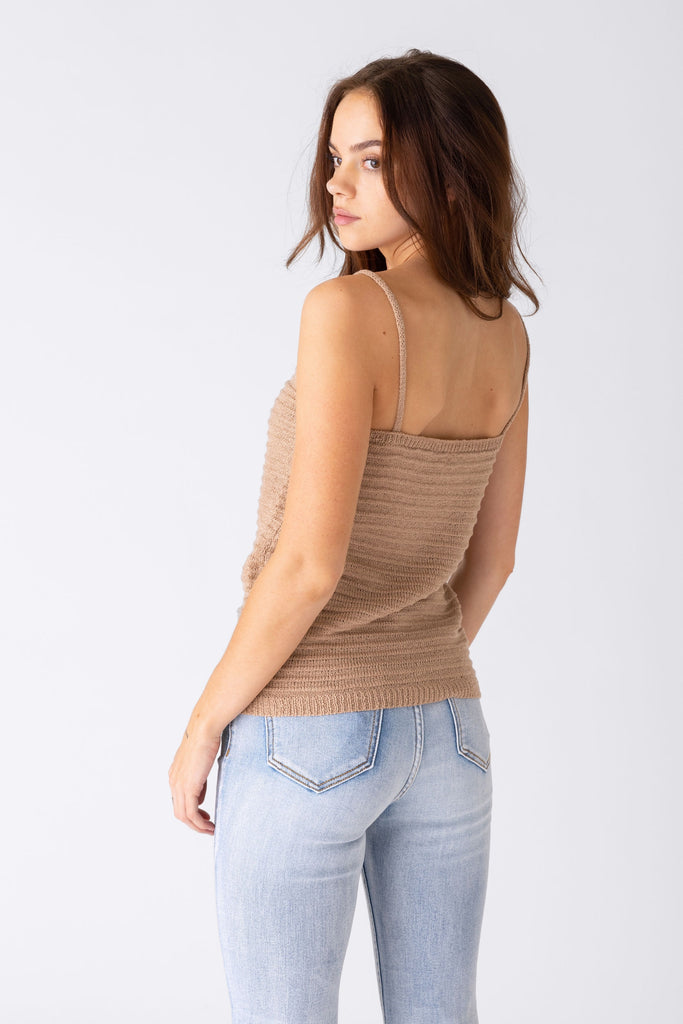 Tulum Textured Crochet Sleeveless Top - fab'rik
