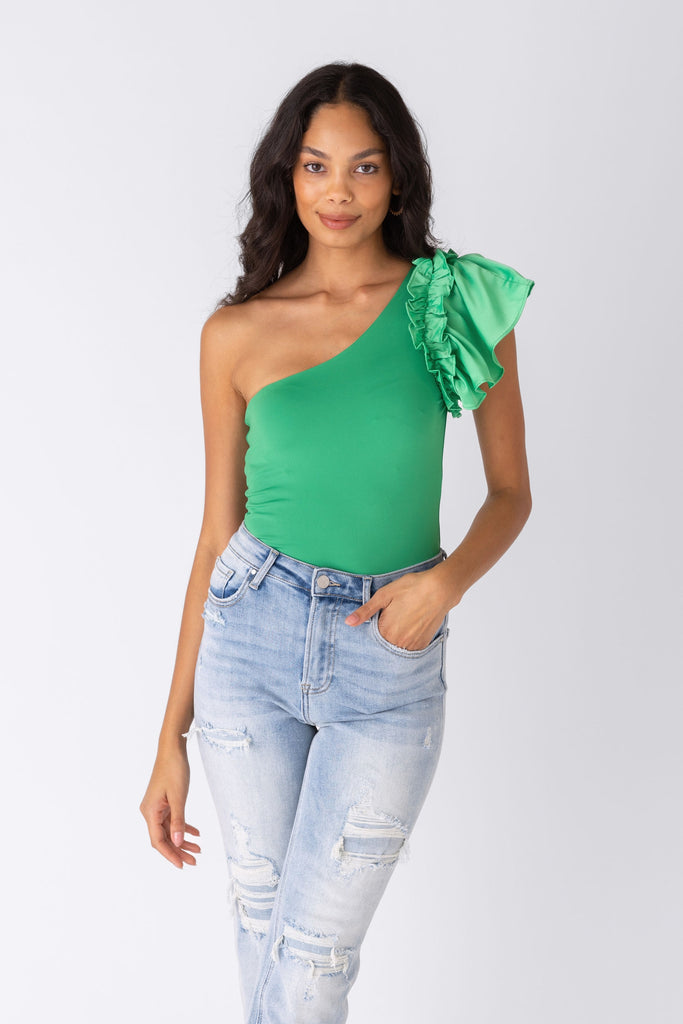 Sasha One Shoulder Bodysuit - fab'rik