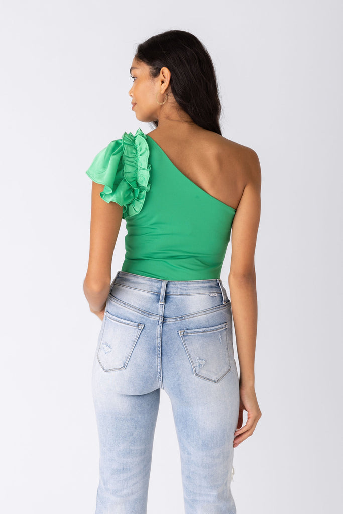 Sasha One Shoulder Bodysuit - fab'rik