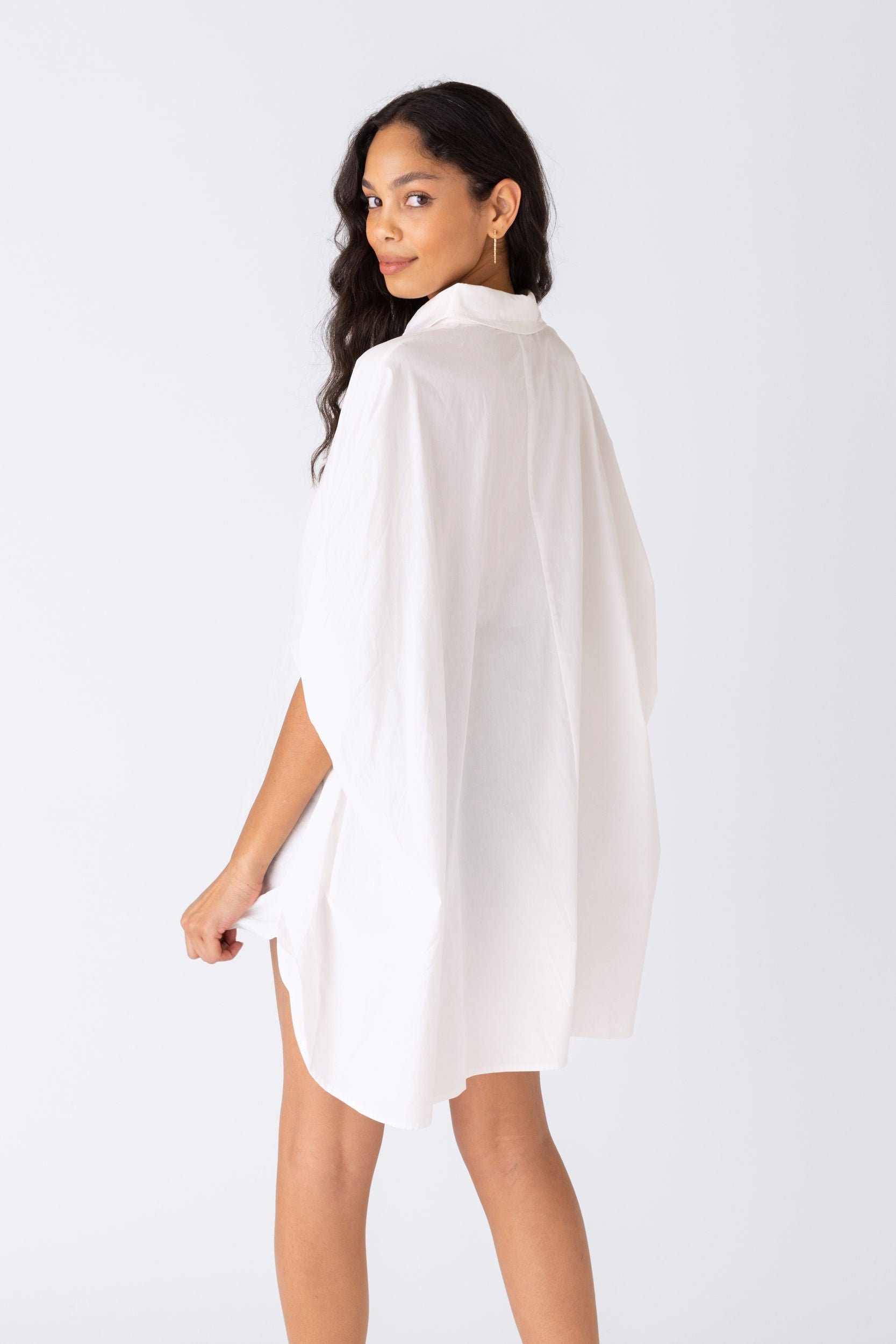 Lucille Oversized Button Down Top - fab'rik