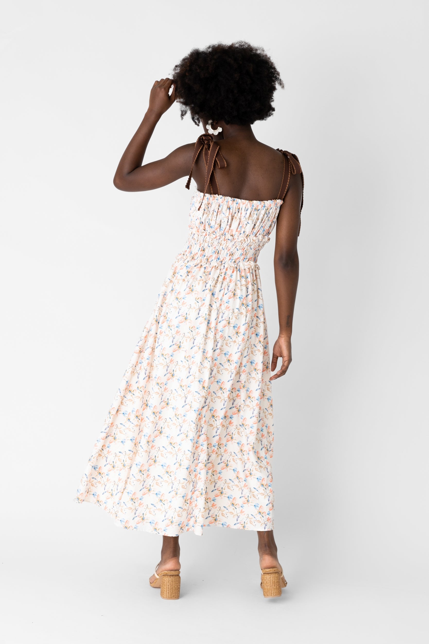 Sashi Tie Strap Maxi Dress - fab'rik