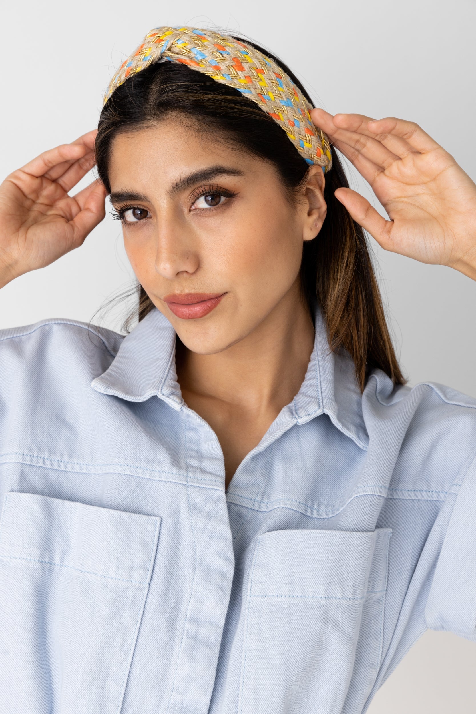 Drew Woven Straw Headband - fab'rik