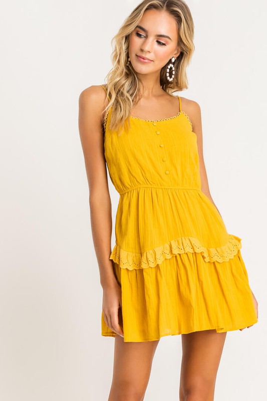 SALE - Murphey Ruffle Day Dress - fab'rik