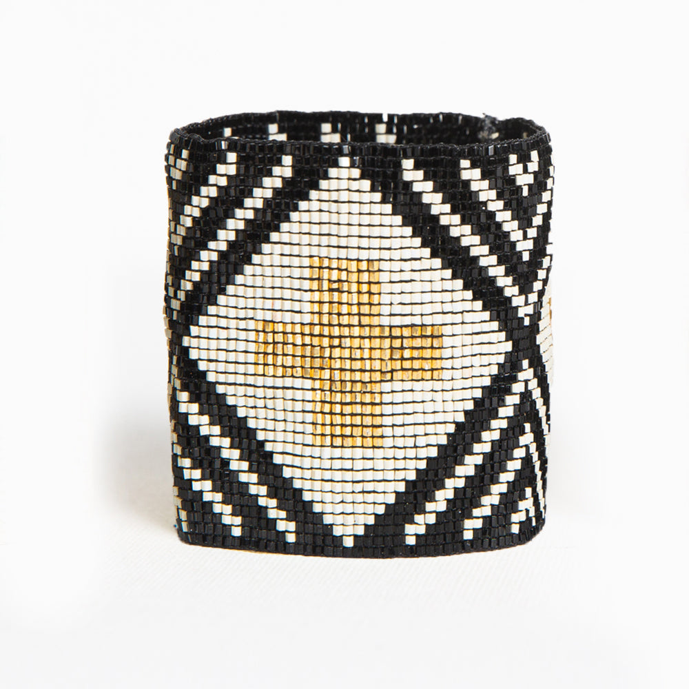 Ink+Alloy Stripe with Cross Luxe Bracelet - fab'rik