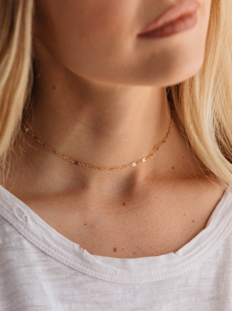 Metal Link Choker: Gold - fab'rik