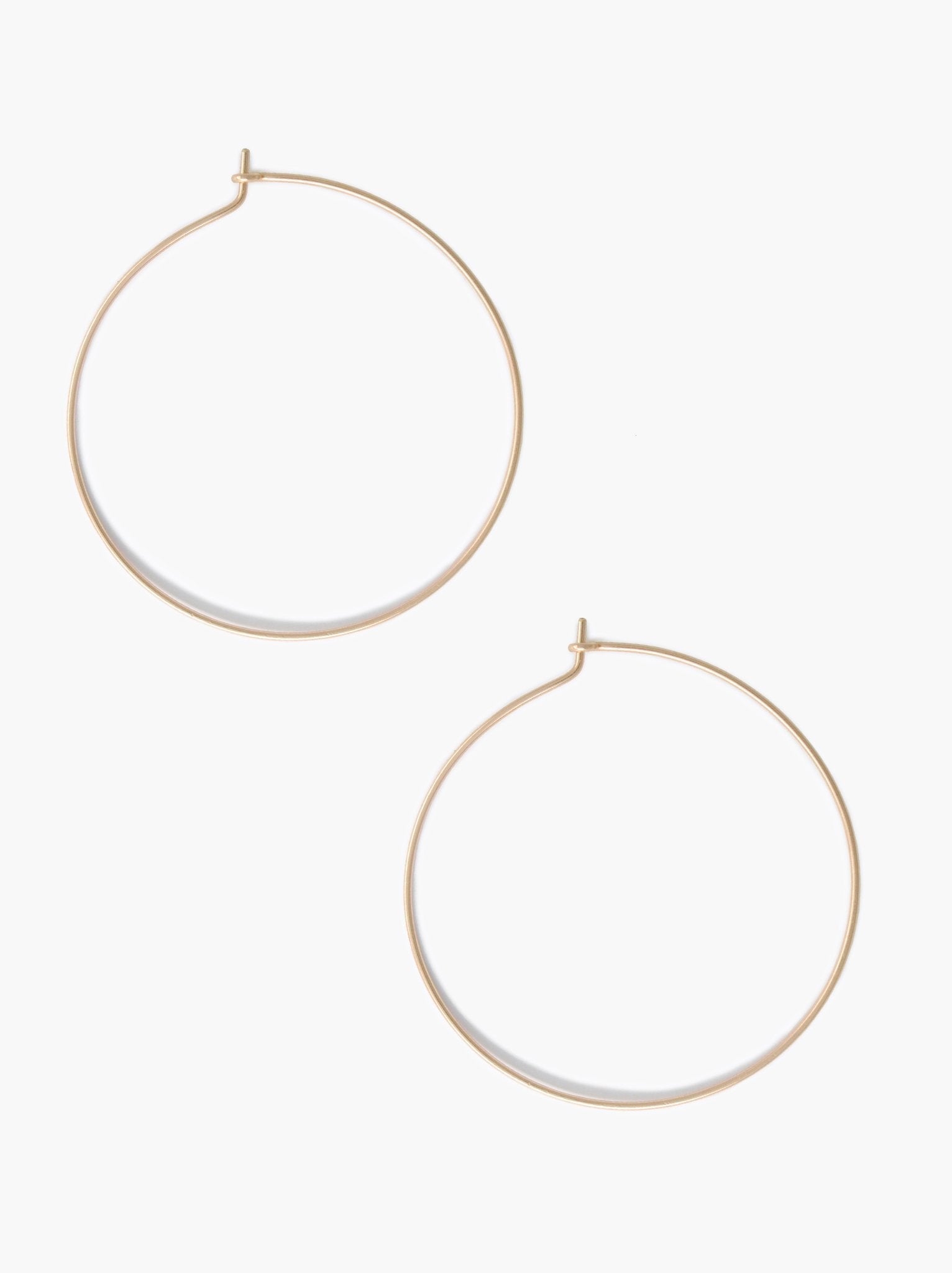 Minka Thin Hoop Earring: Gold - fab'rik