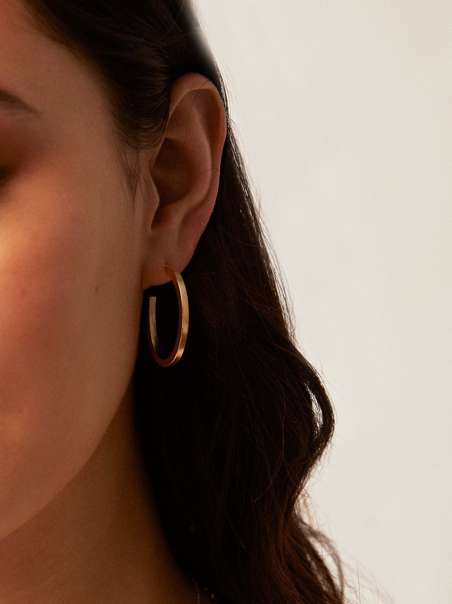 Muse Hoop Earrings: Gold - fab'rik