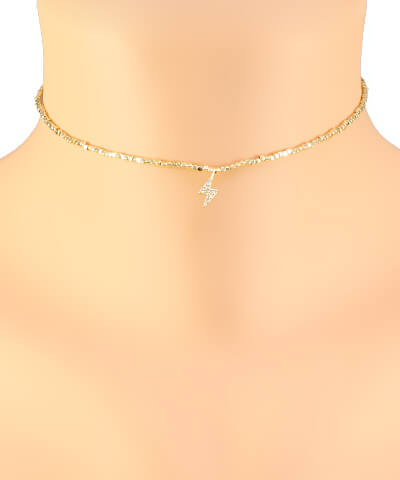 Reed Lightning Bolt Choker - fab'rik