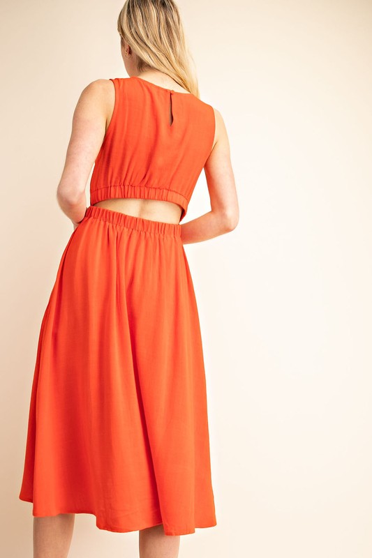 SALE - Effie Cut Out Midi Dress - fab'rik