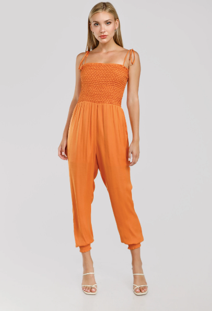 SALE - Rhodes Smocked Bodice Jumpsuit - fab'rik