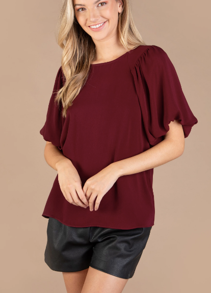Perkins Puff Sleeve Blouse - fab'rik